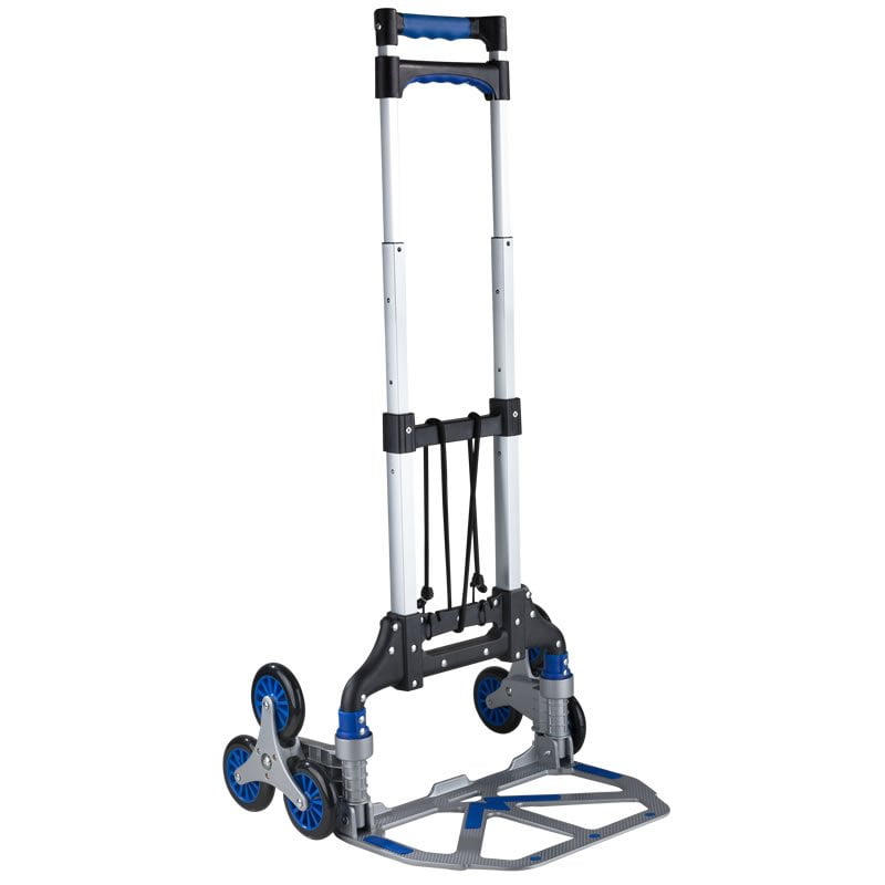 WINICE Stair Climber Hand Truck Portable Folding Trolley Adjustable Handle Cart 